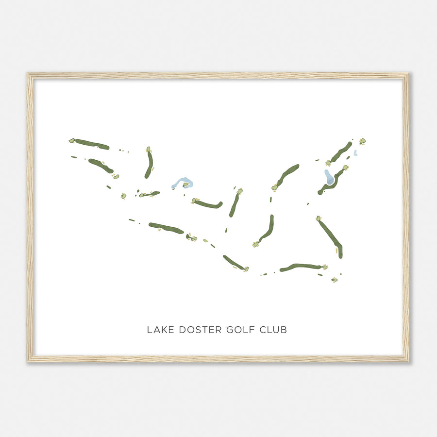 Print of Lake Doster Golf Club Modern Map