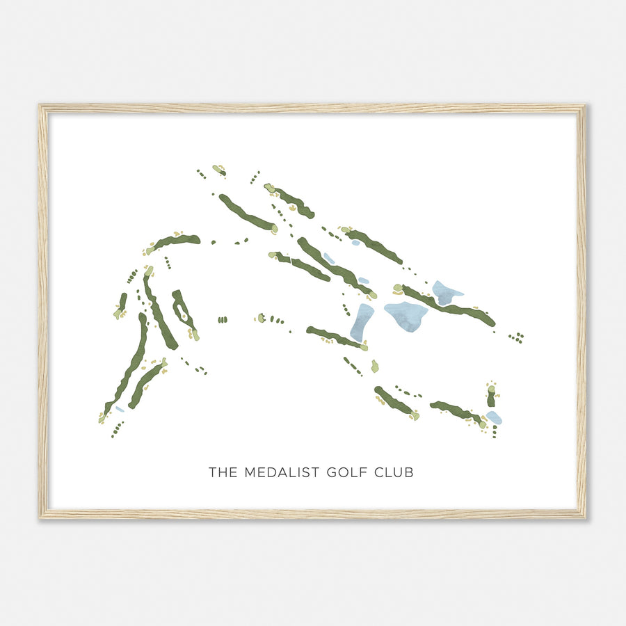 Print of The Medalist Golf Club Modern Map
