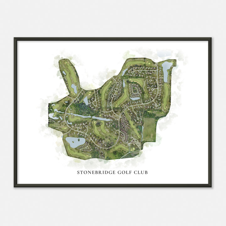 Print of Stonebridge Golf Club Classic Map