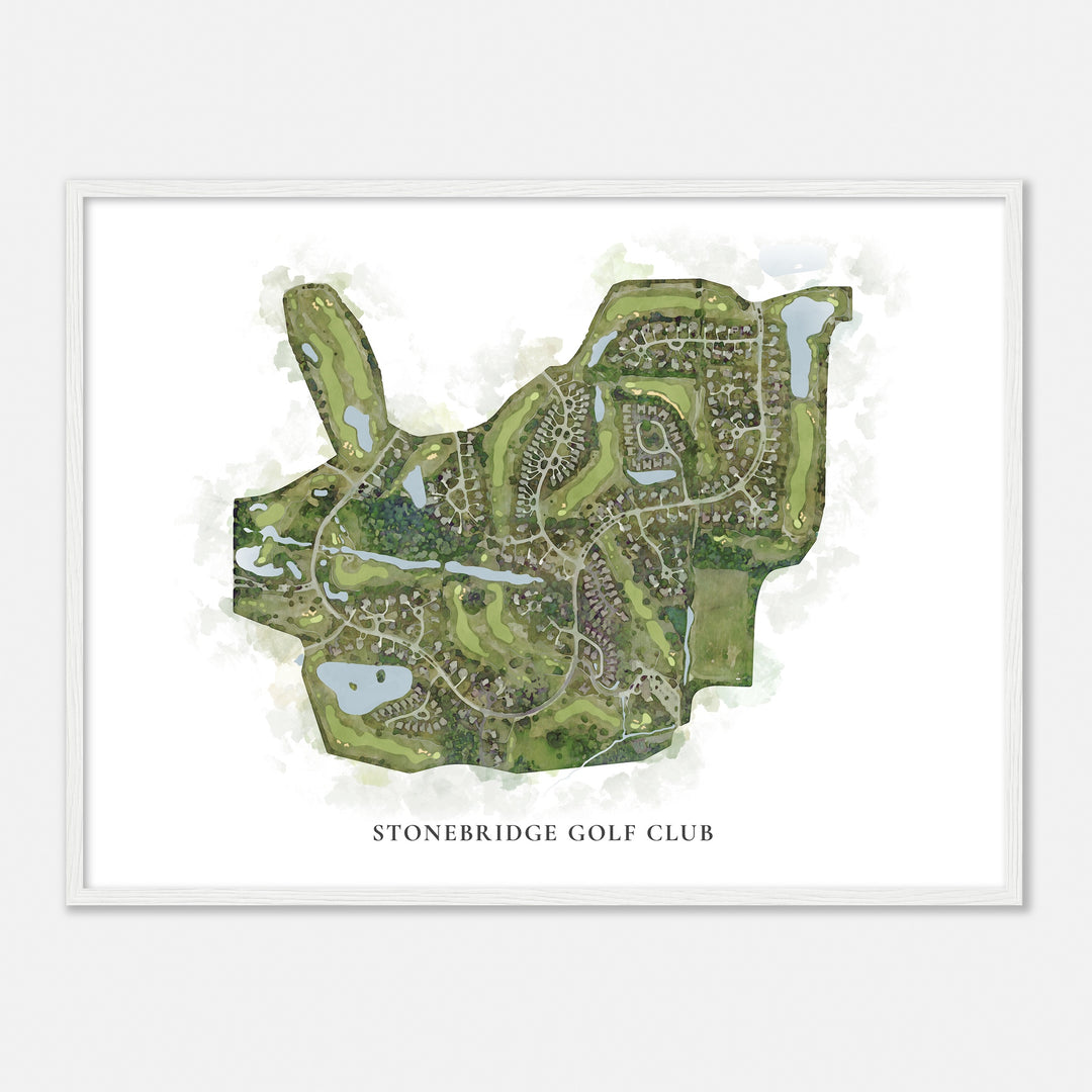 Print of Stonebridge Golf Club Classic Map