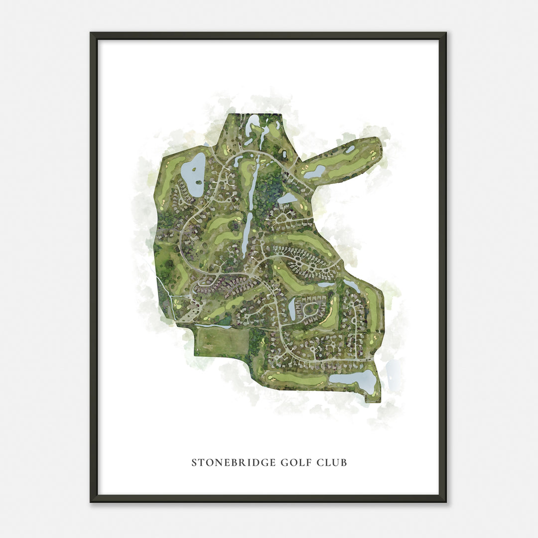 Print of Stonebridge Golf Club Classic Map