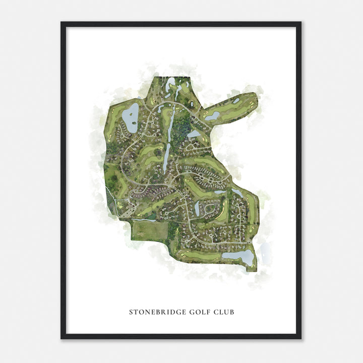 Print of Stonebridge Golf Club Classic Map