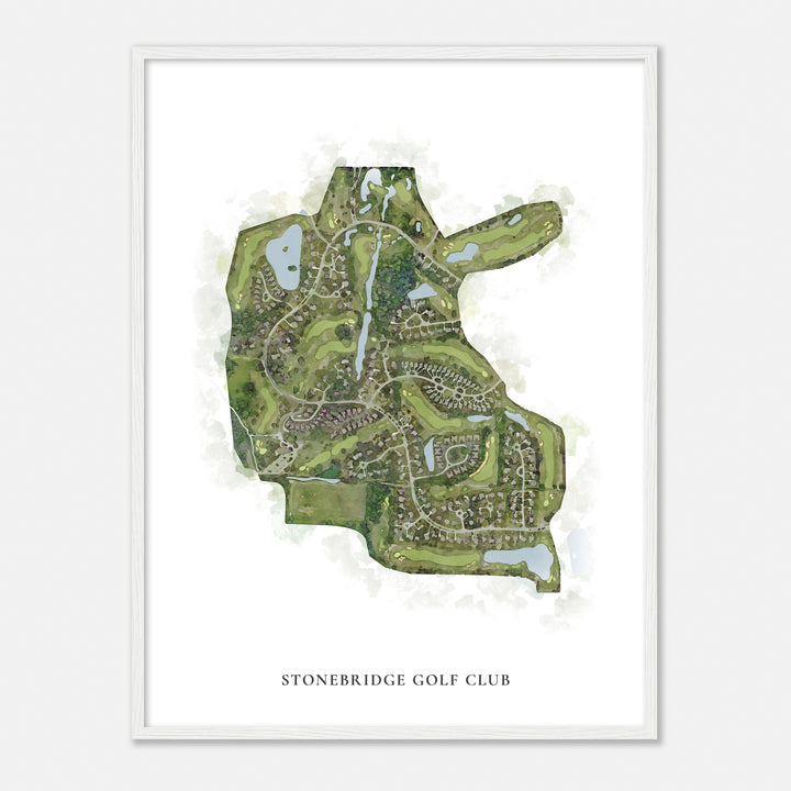 Print of Stonebridge Golf Club Classic Map