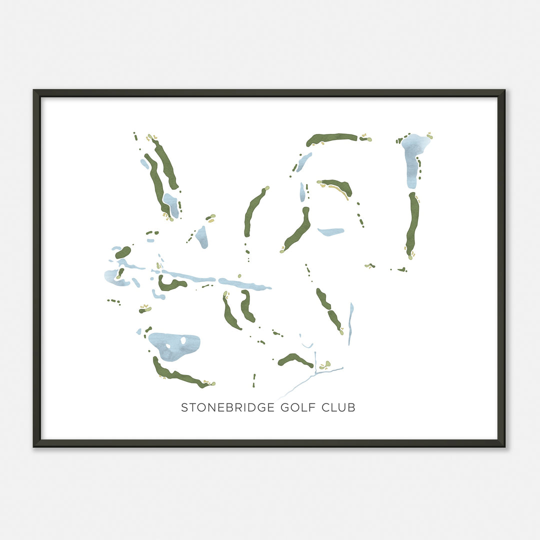 Print of Stonebridge Golf Club Modern Map