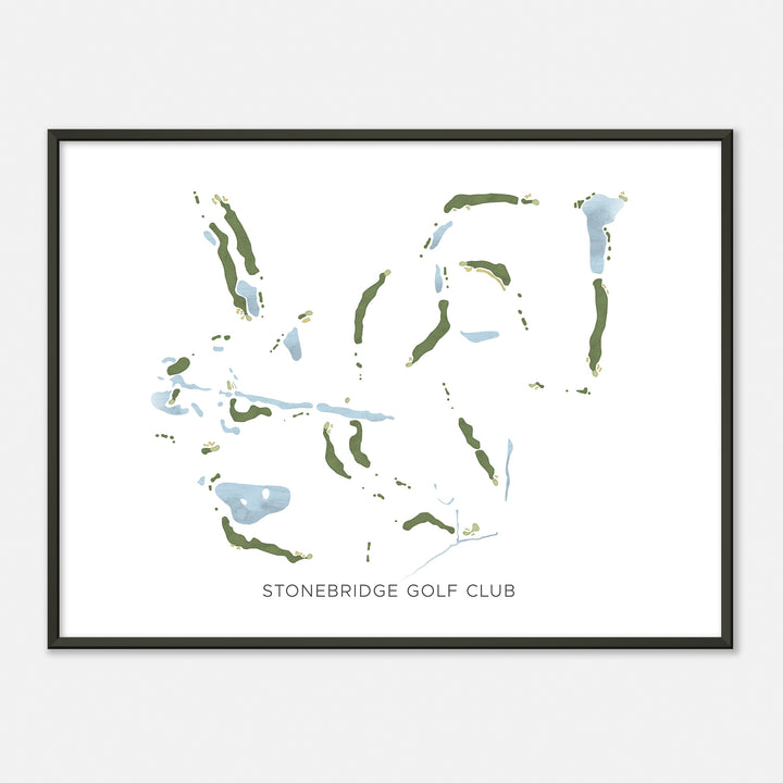 Print of Stonebridge Golf Club Modern Map