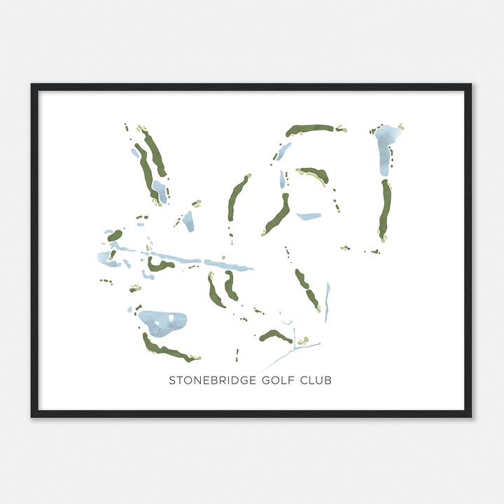Print of Stonebridge Golf Club Modern Map