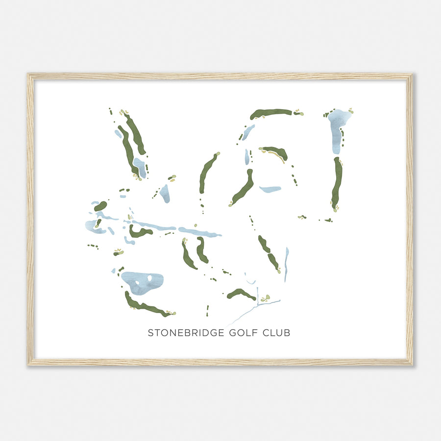 Print of Stonebridge Golf Club Modern Map
