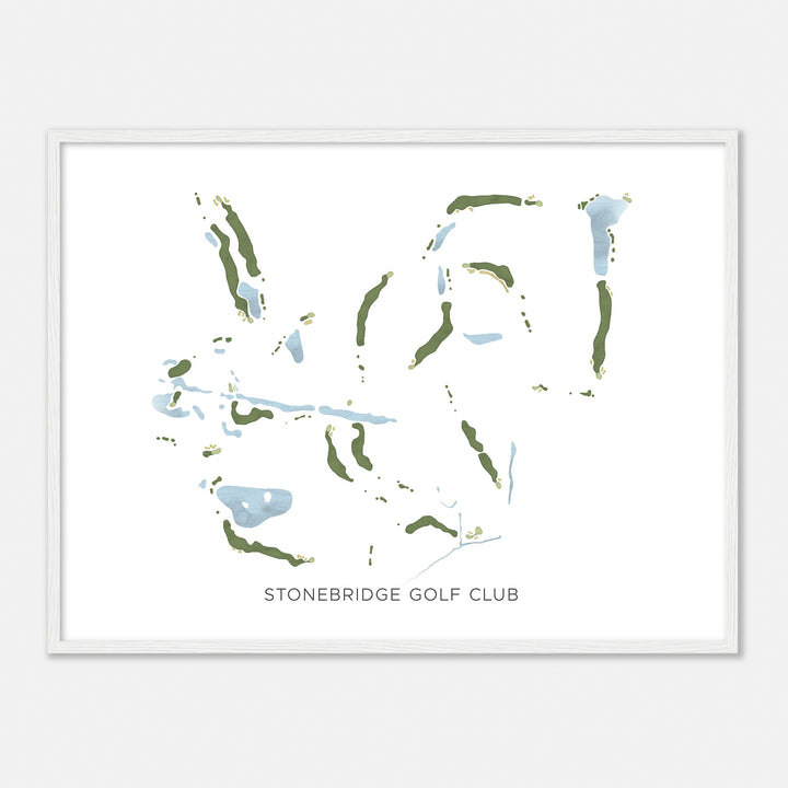 Print of Stonebridge Golf Club Modern Map