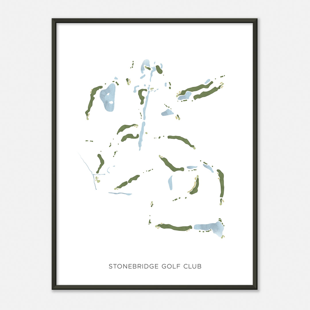 Print of Stonebridge Golf Club Modern Map