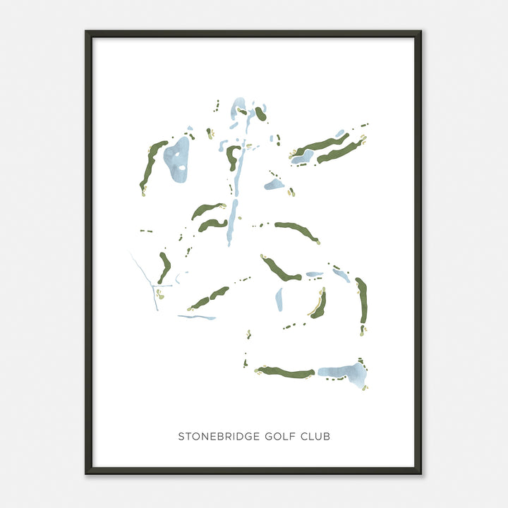 Print of Stonebridge Golf Club Modern Map