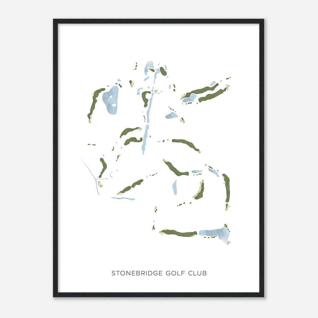 Print of Stonebridge Golf Club Modern Map