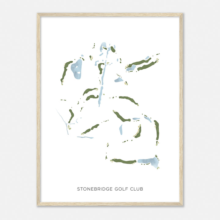 Print of Stonebridge Golf Club Modern Map