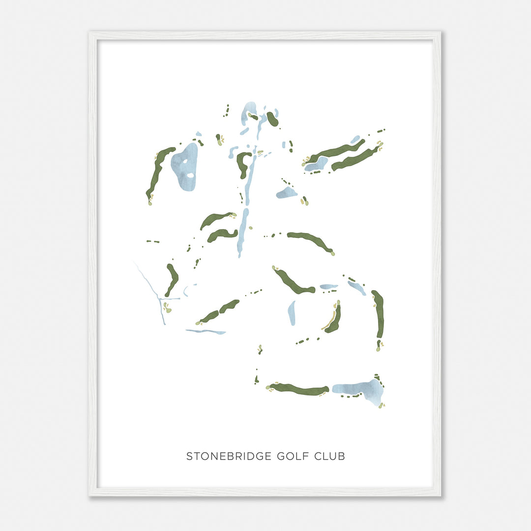 Print of Stonebridge Golf Club Modern Map