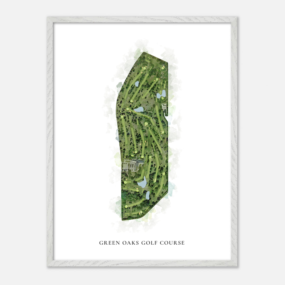 Print of Green Oaks Golf Course Classic Map
