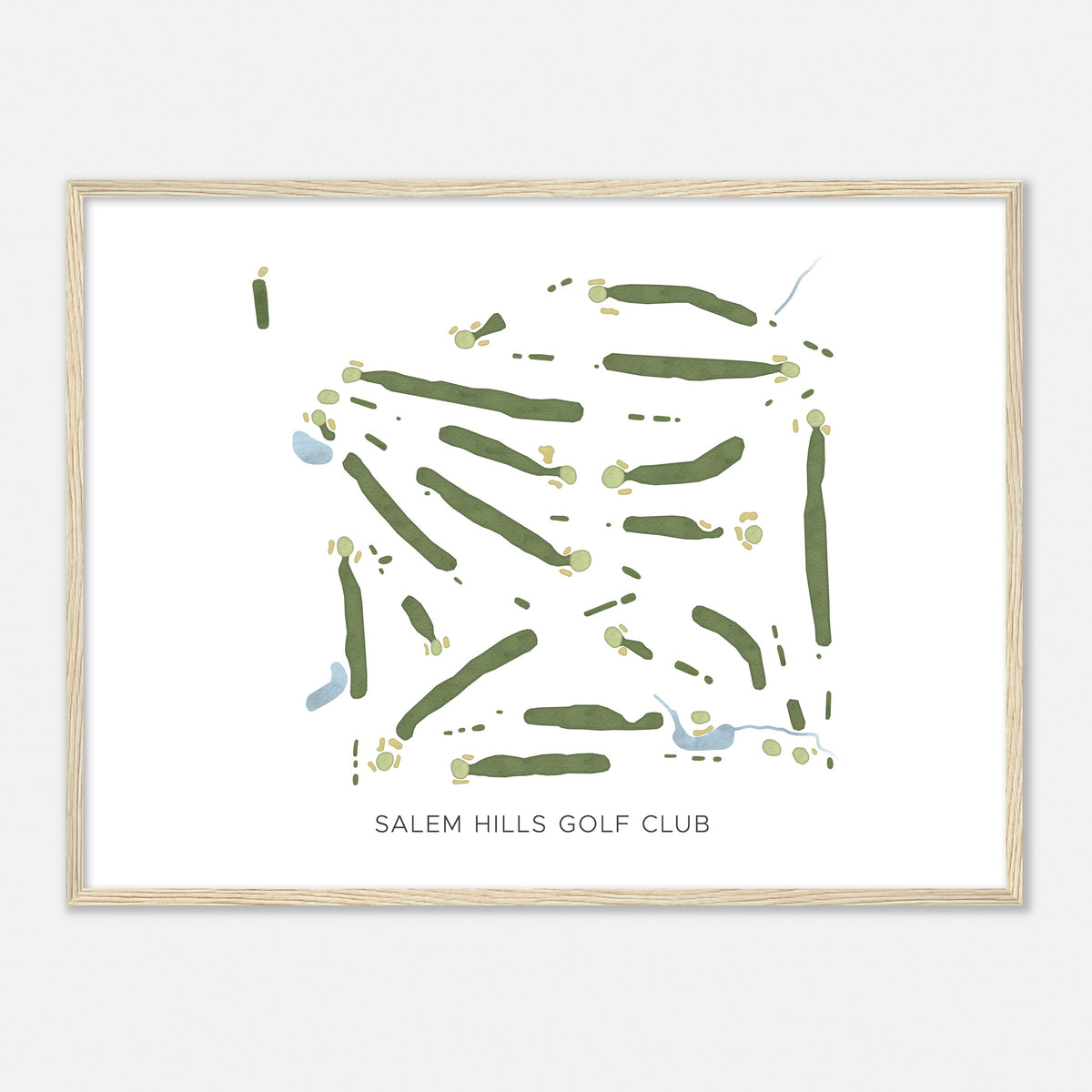 Print of Salem Hills Golf Club Modern Map