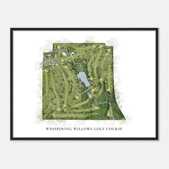 Print of Whispering Willows Golf Course Classic Map