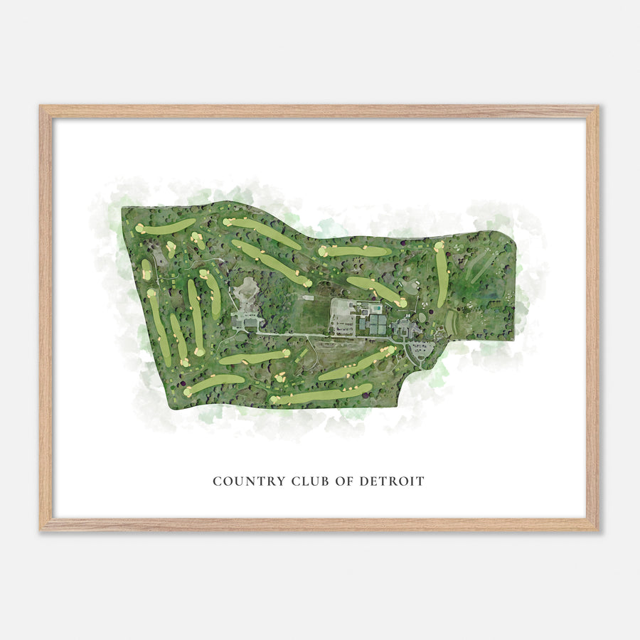 Print of Country Club Of Detroit Classic Map