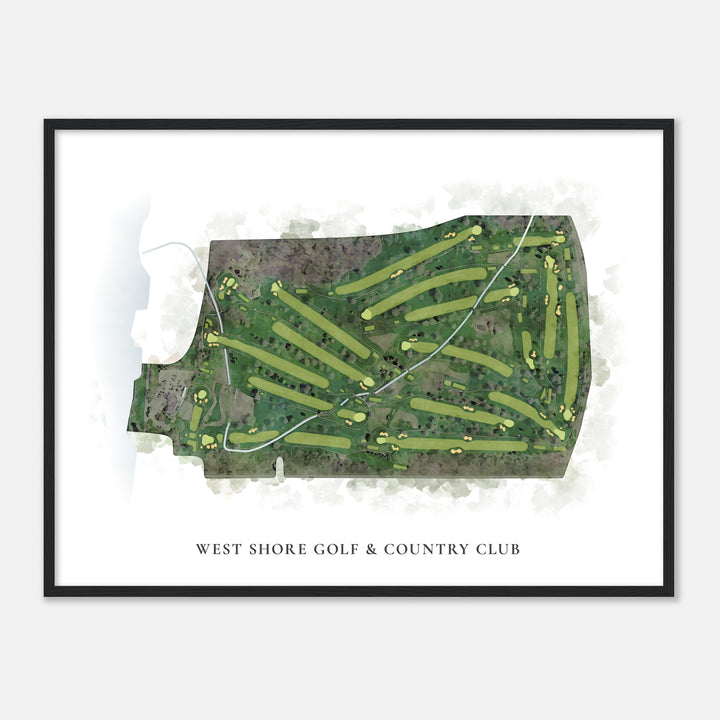Print of West Shore Golf & Country Club Classic Map
