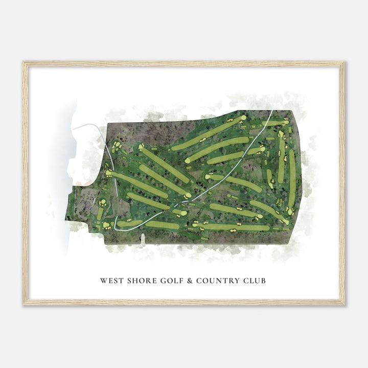 Print of West Shore Golf & Country Club Classic Map