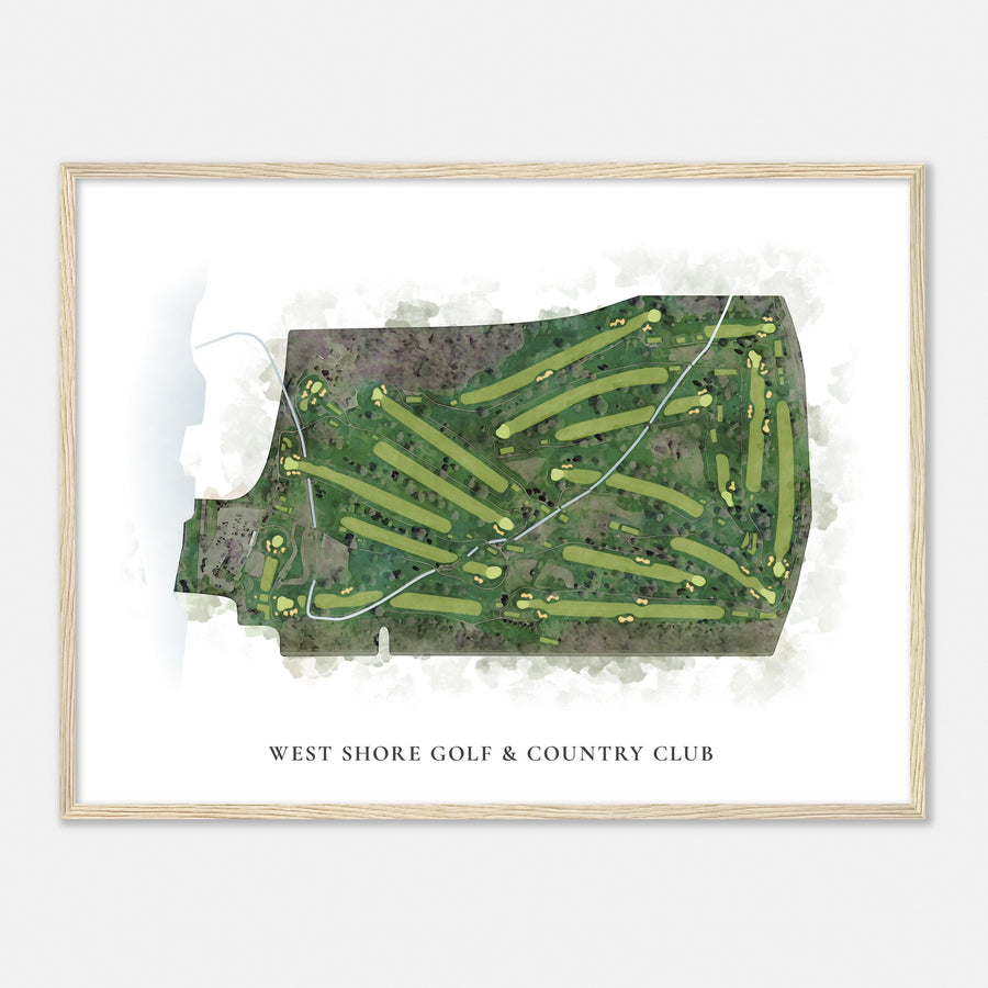 Print of West Shore Golf & Country Club Classic Map