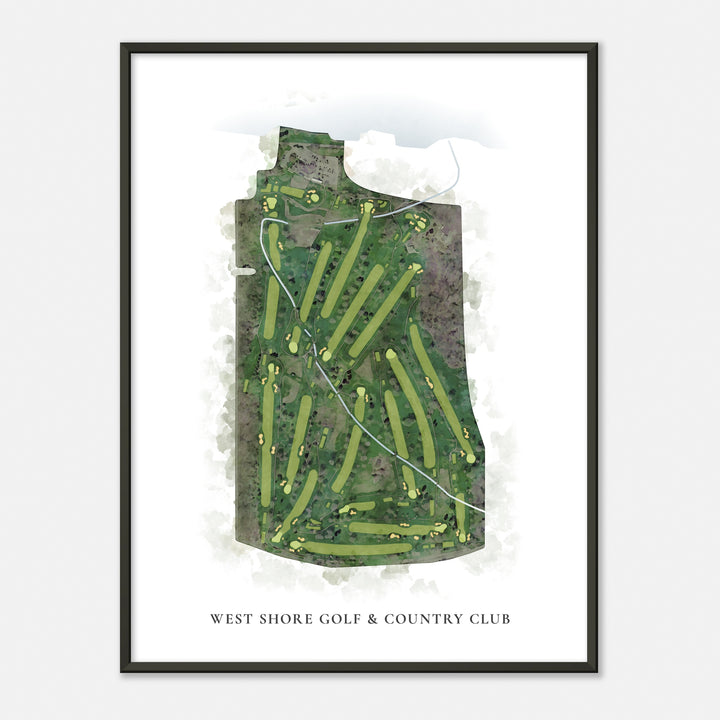 Print of West Shore Golf & Country Club Classic Map