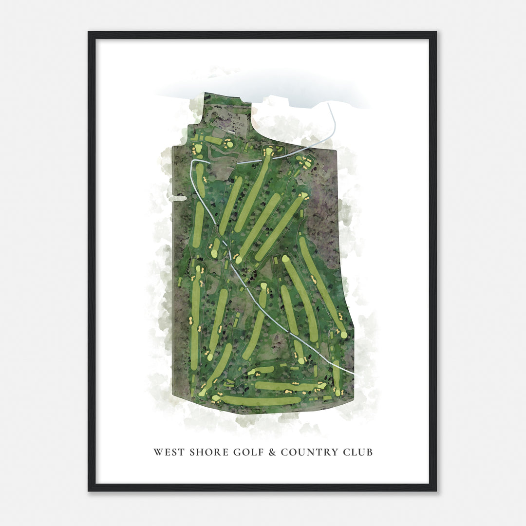 Print of West Shore Golf & Country Club Classic Map