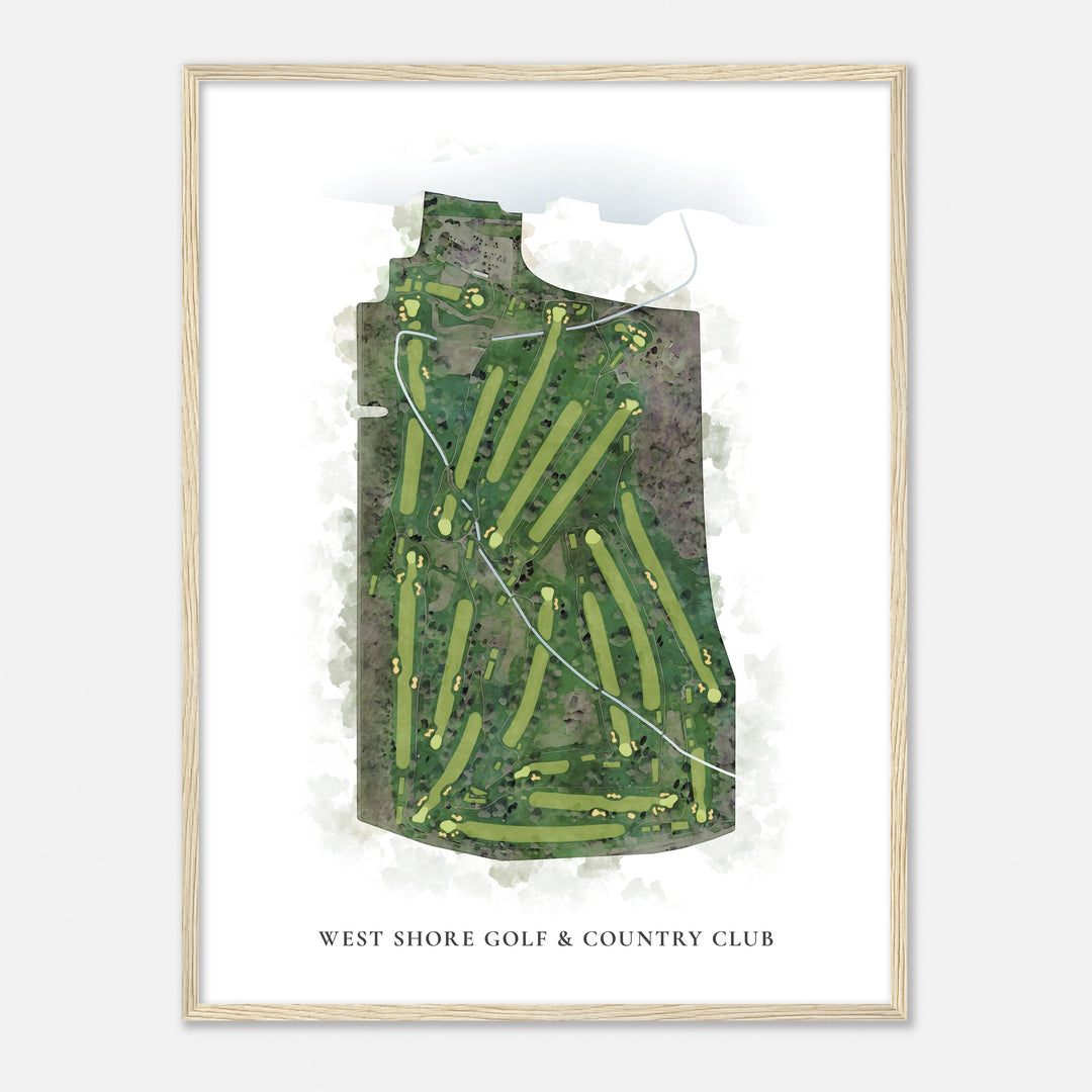 Print of West Shore Golf & Country Club Classic Map