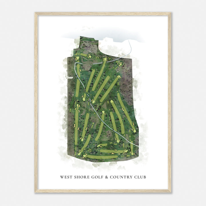 Print of West Shore Golf & Country Club Classic Map