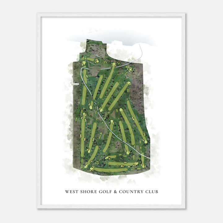 Print of West Shore Golf & Country Club Classic Map