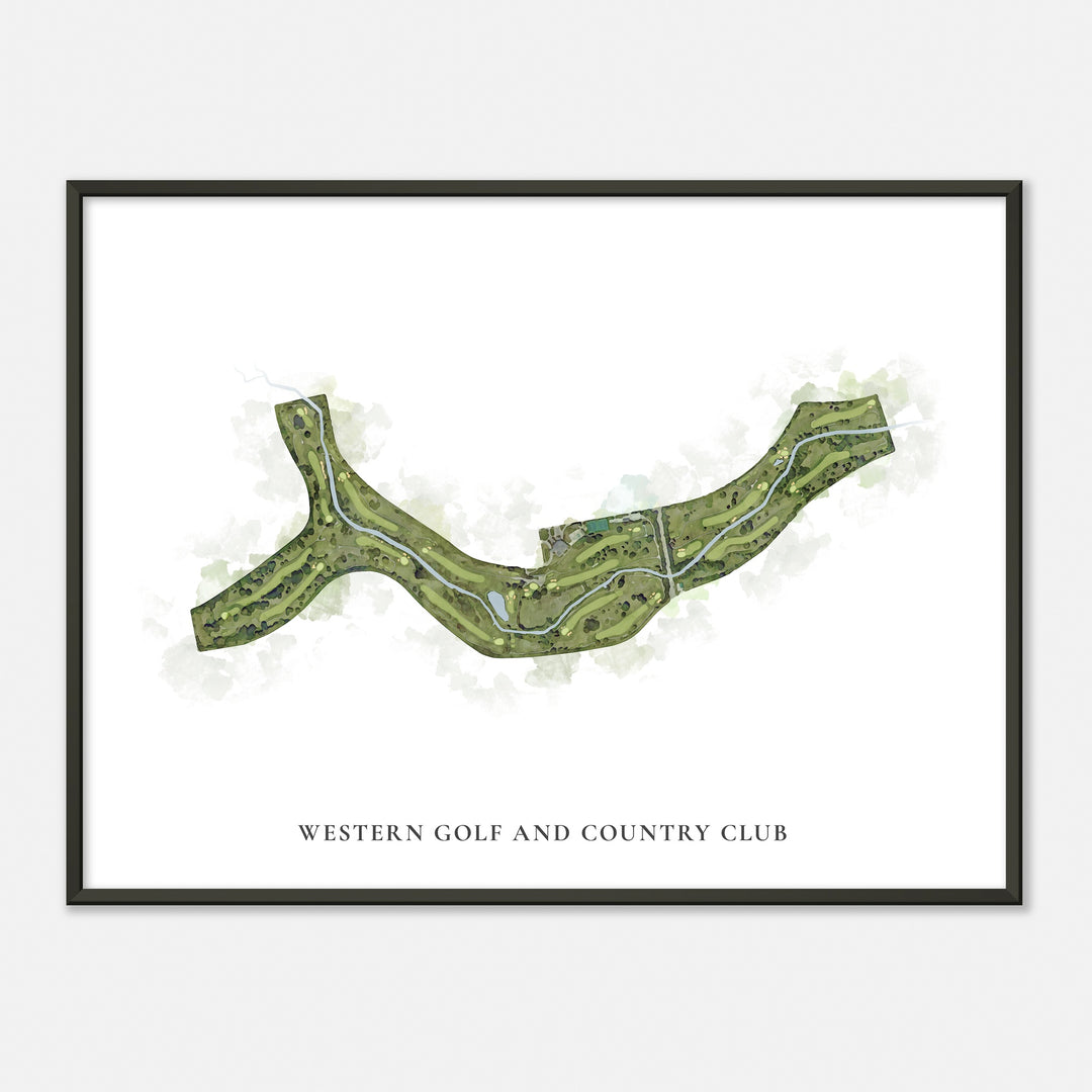 Print of Western Golf And Country Club Classic Map