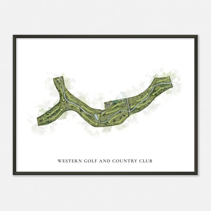 Print of Western Golf And Country Club Classic Map