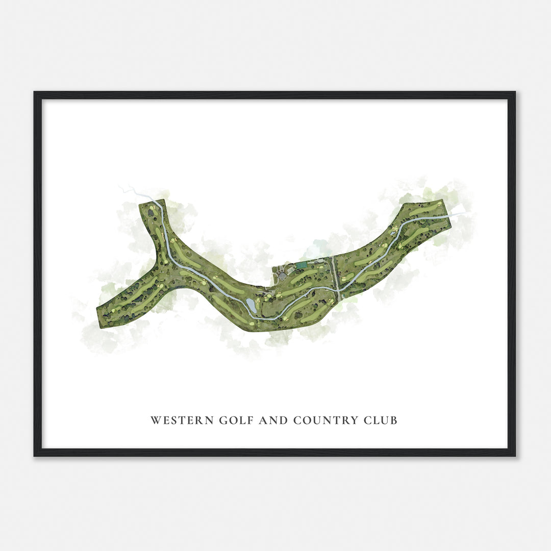 Print of Western Golf And Country Club Classic Map