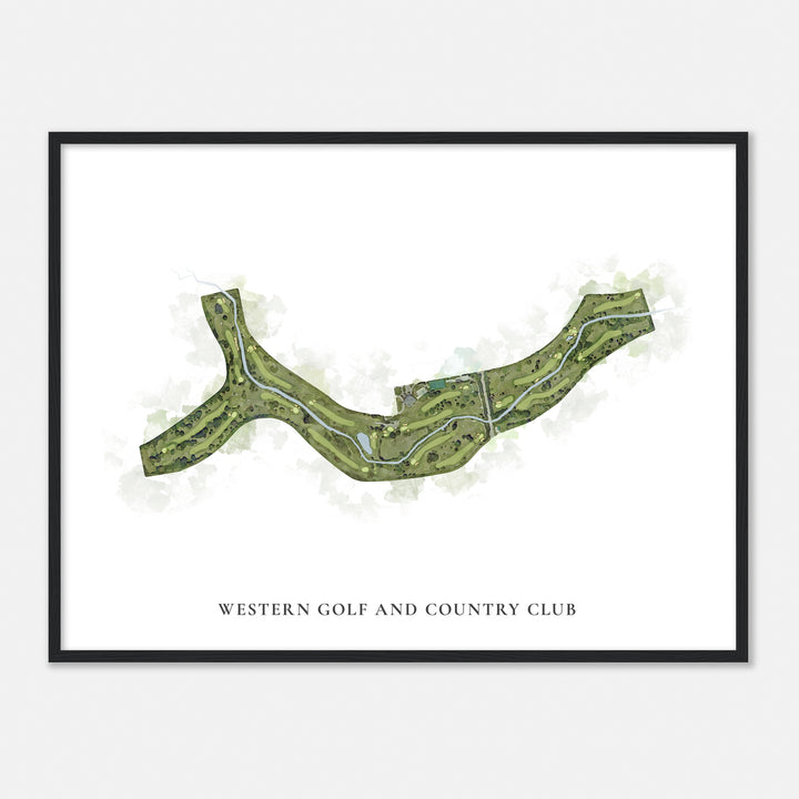 Print of Western Golf And Country Club Classic Map