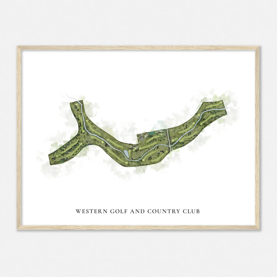 Print of Western Golf And Country Club Classic Map