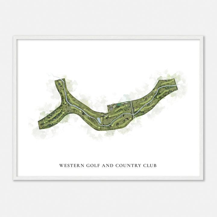 Print of Western Golf And Country Club Classic Map