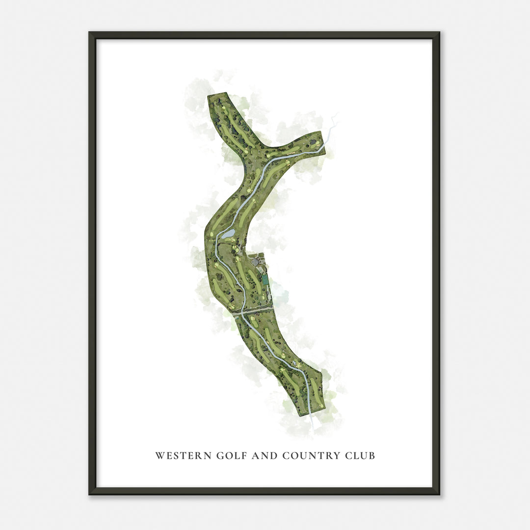 Print of Western Golf And Country Club Classic Map