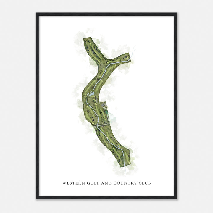 Print of Western Golf And Country Club Classic Map