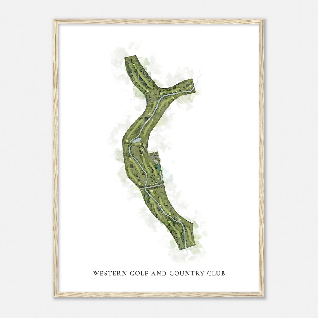 Print of Western Golf And Country Club Classic Map