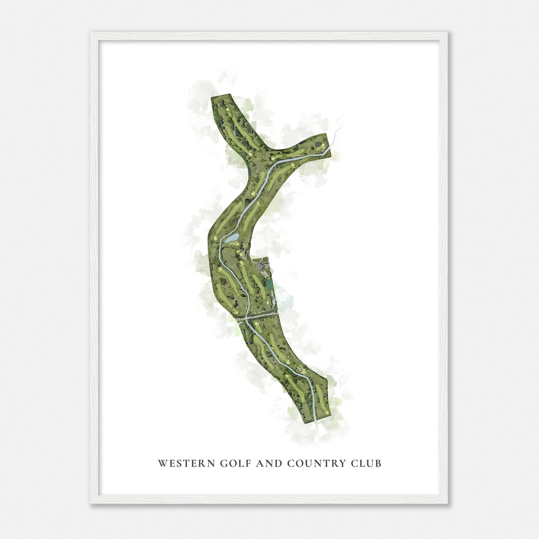 Print of Western Golf And Country Club Classic Map