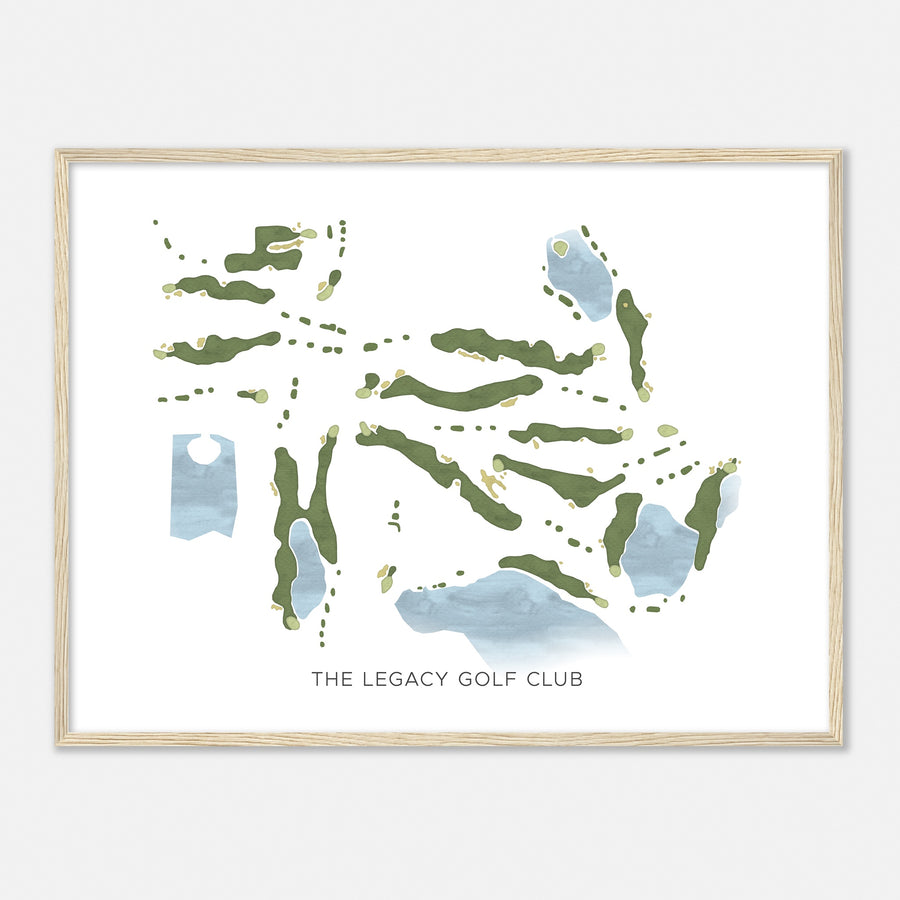 Print of The Legacy Golf Club Modern Map