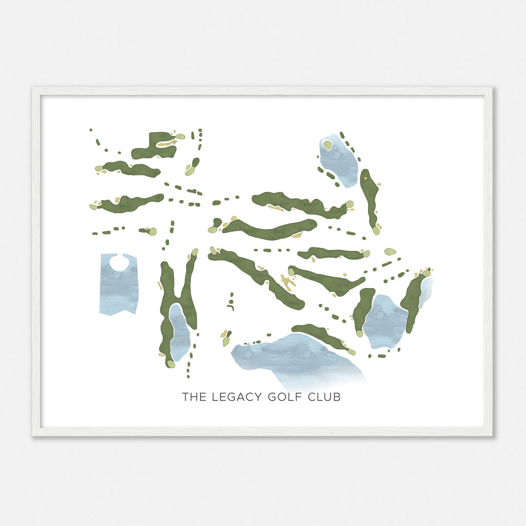 Print of The Legacy Golf Club Modern Map