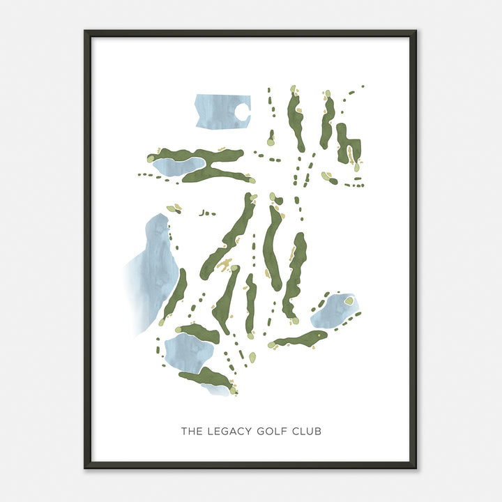 Print of The Legacy Golf Club Modern Map