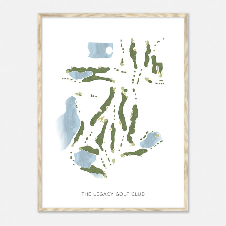 Print of The Legacy Golf Club Modern Map