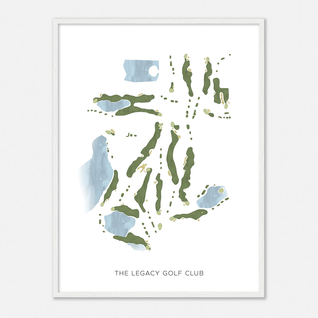 Print of The Legacy Golf Club Modern Map