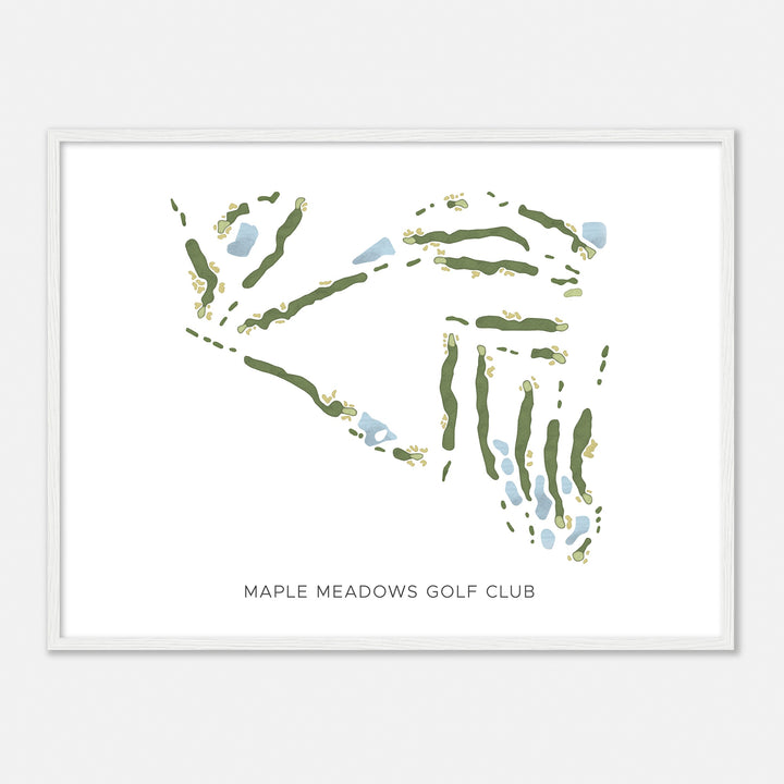 Print of Maple Meadows Golf Club Modern Map