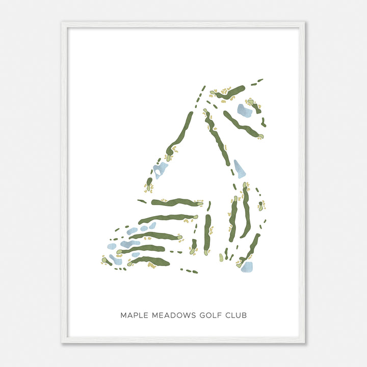 Print of Maple Meadows Golf Club Modern Map