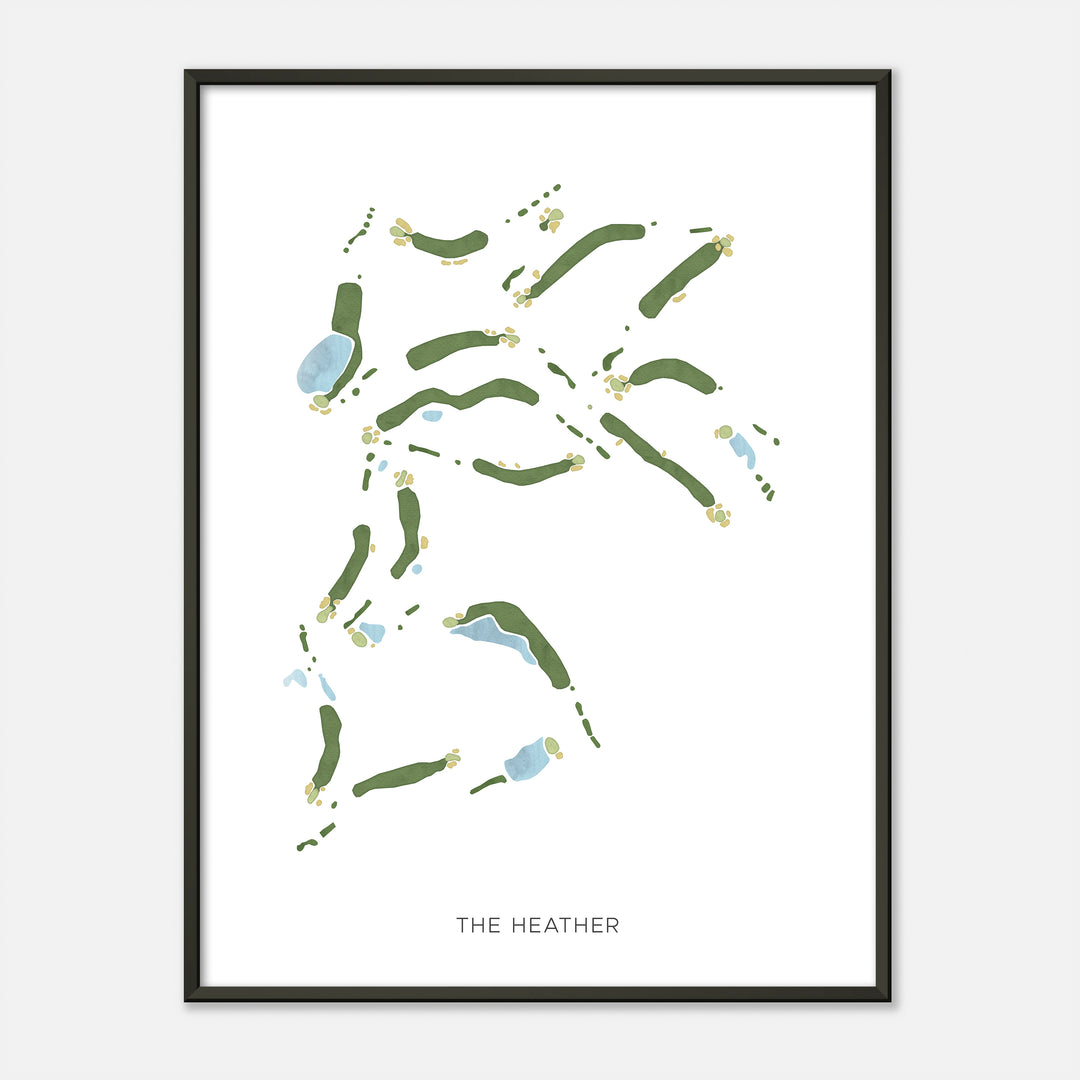 Print of The Heather Modern Map