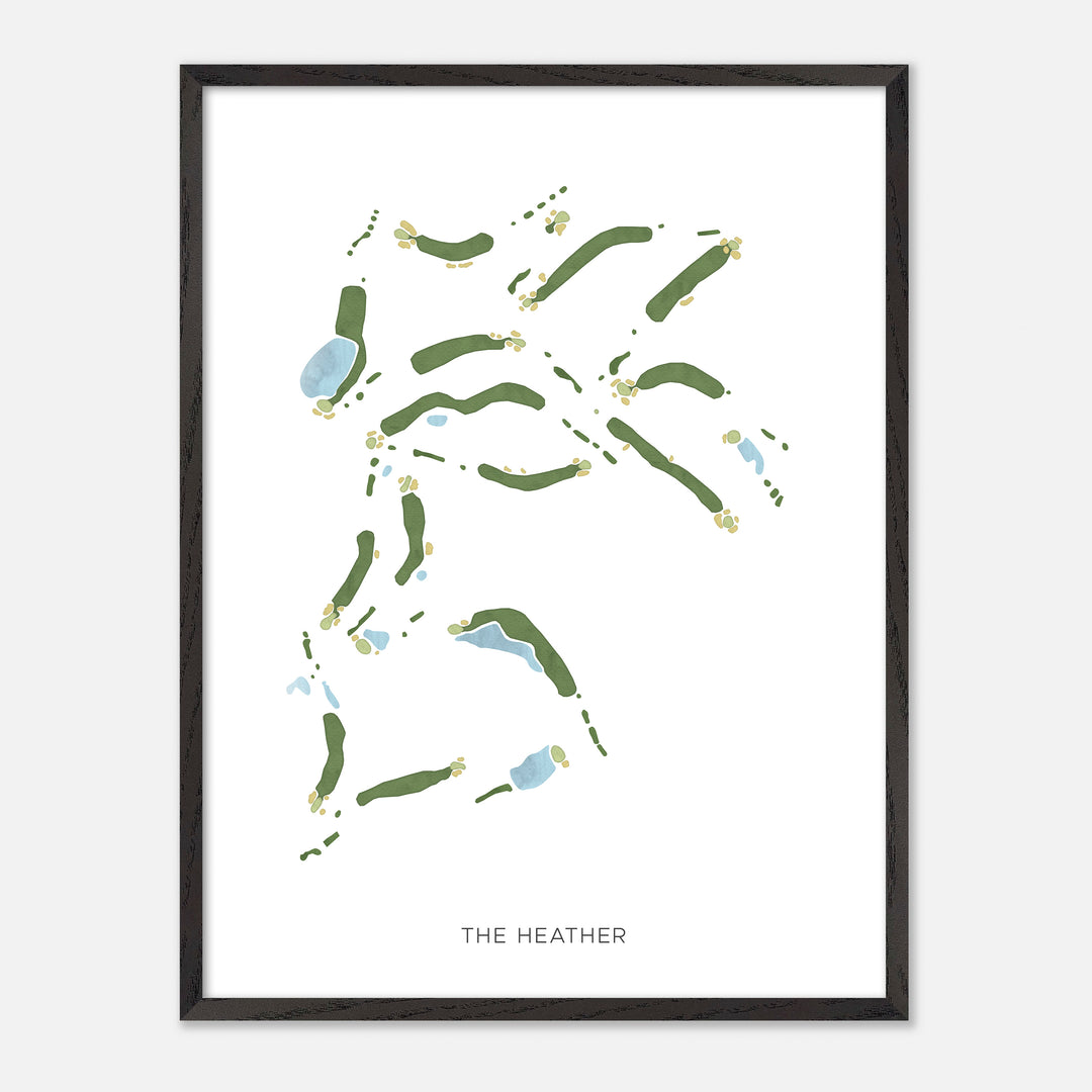 Print of The Heather Modern Map