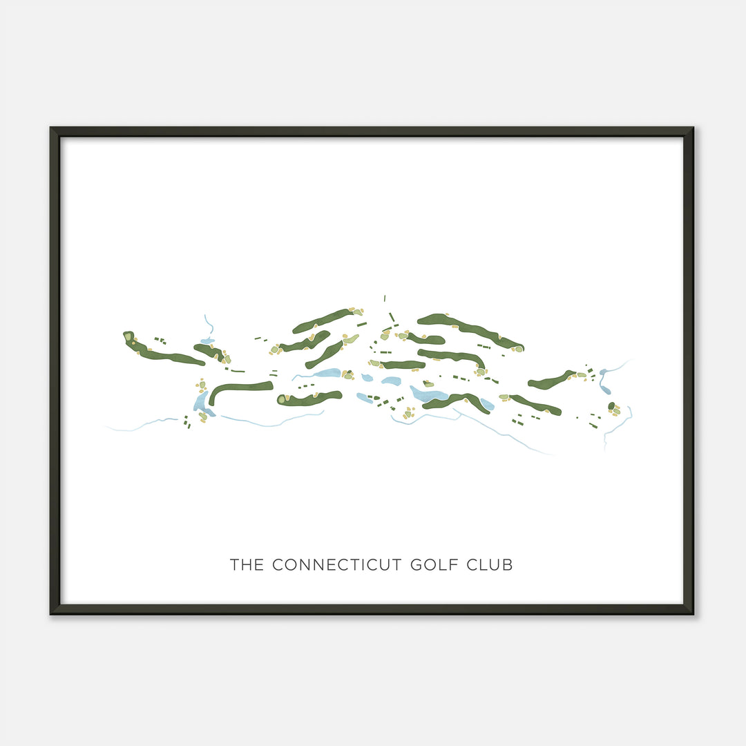 Print of The Connecticut Golf Club Modern Map