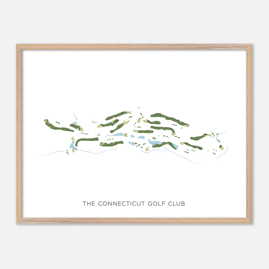 Print of The Connecticut Golf Club Modern Map